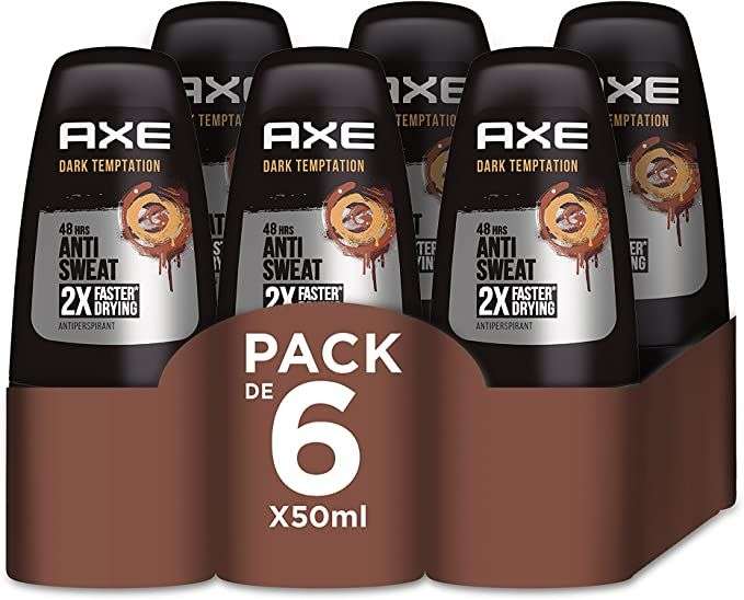 Axe Dark Temptation Desodorante - 50 ml - Pack de 6