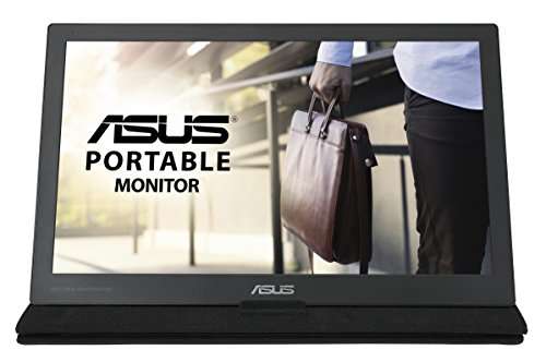 ASUS MB169C+ - Monitor portátil de 15.6" (39,6 cm ) Full HD (1920x1080, 5 ms, 220 cd / m², USB-C, LED, 16:9) Negro/Gris