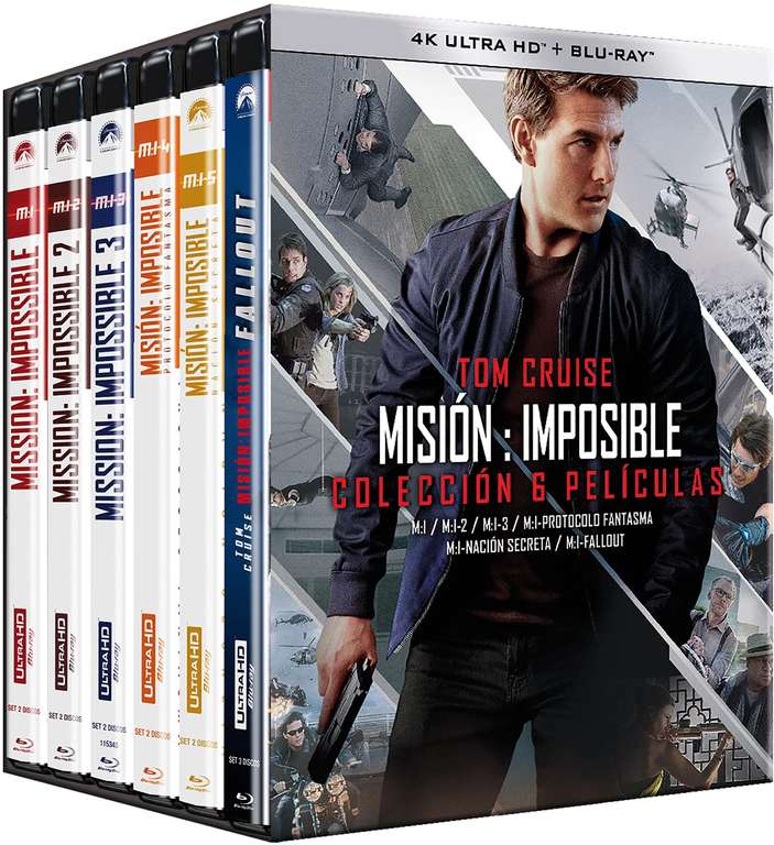 Pack Mision Imposible (4K Uhd + Blu Ray) 6 películas