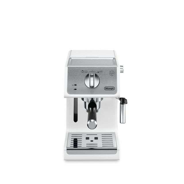 DE'LONGHI Cafetera Espresso ECP33.21.W con Cappuccino System y función de agua caliente