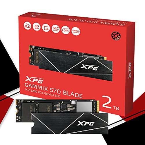 ADATA Unidad de Estado sólido XPG GAMMIX S70 Blade 2 TB PCIe Gen4