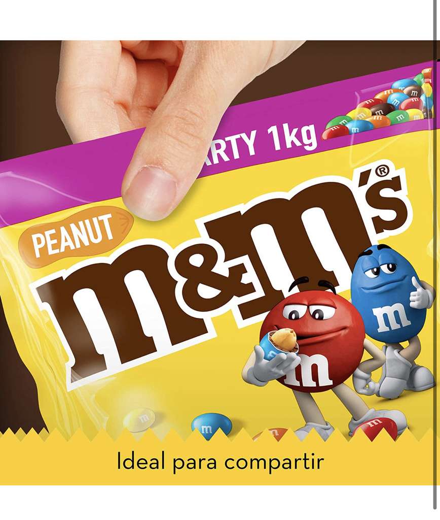M&M’s Peanuts Snack en Bolitas de Colores de Cacahuete y Chocolate con leche