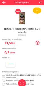 Nescafé Gold Capuccino o Mocca totalmente gratis con Gelt app