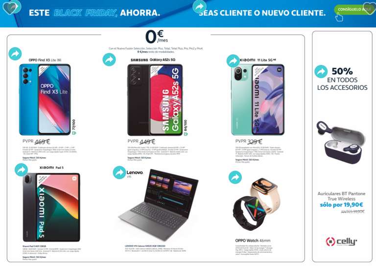 50% de Descuento en todos los accesorios de Smartphone Celly en tiendas Movistar