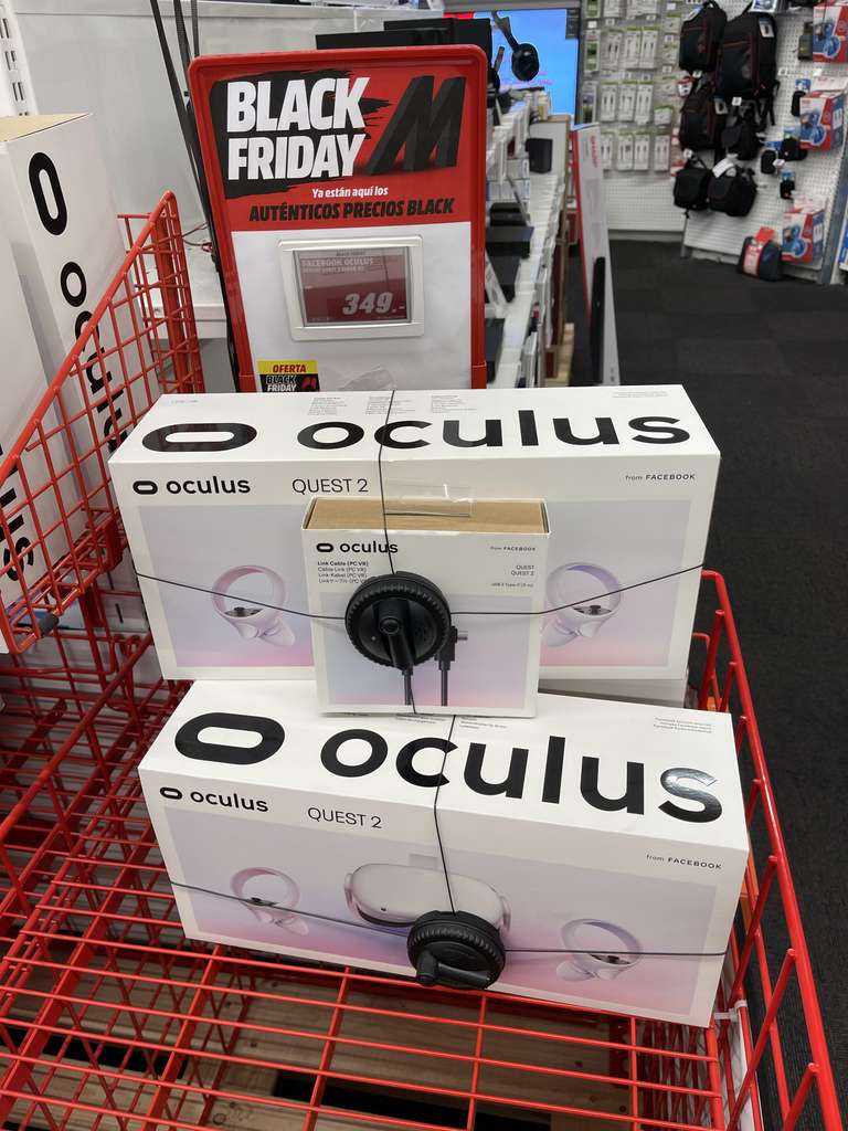 Oculus Quest 2 + Oculus Link + 50 euros en el mediamarkt Fuengirola