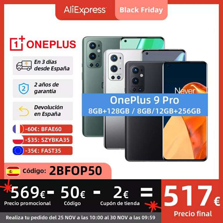 Oneplus 9 pro 8/128gb 517