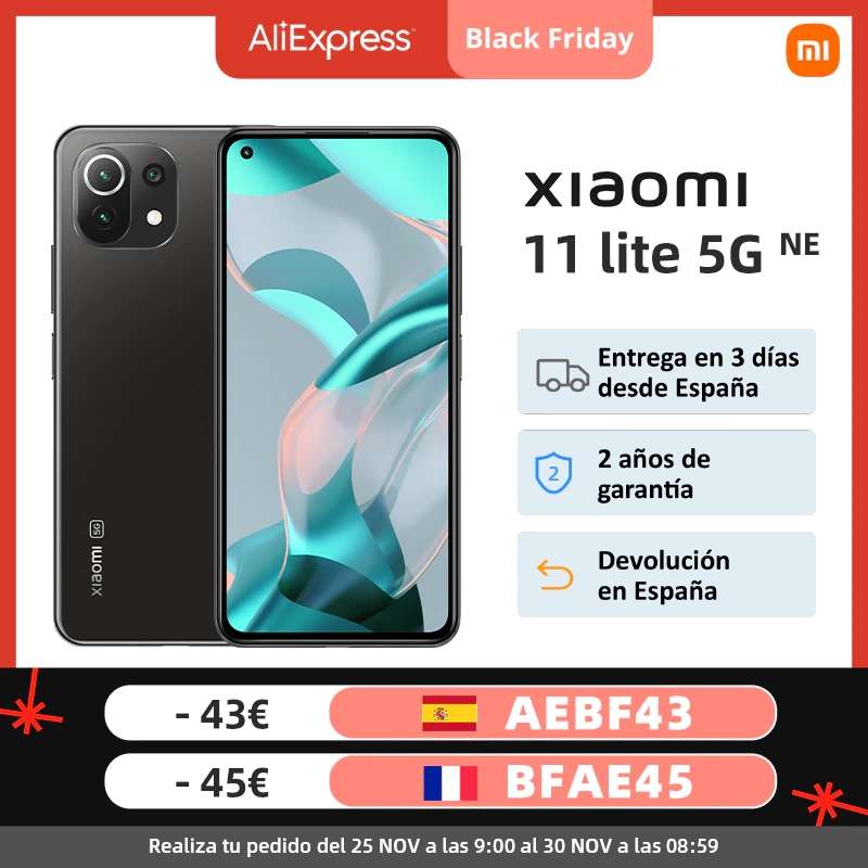 Xiaomi Mi 11 Lite 5g NE - 8GB RAM 128gb alm [Envío desde España]