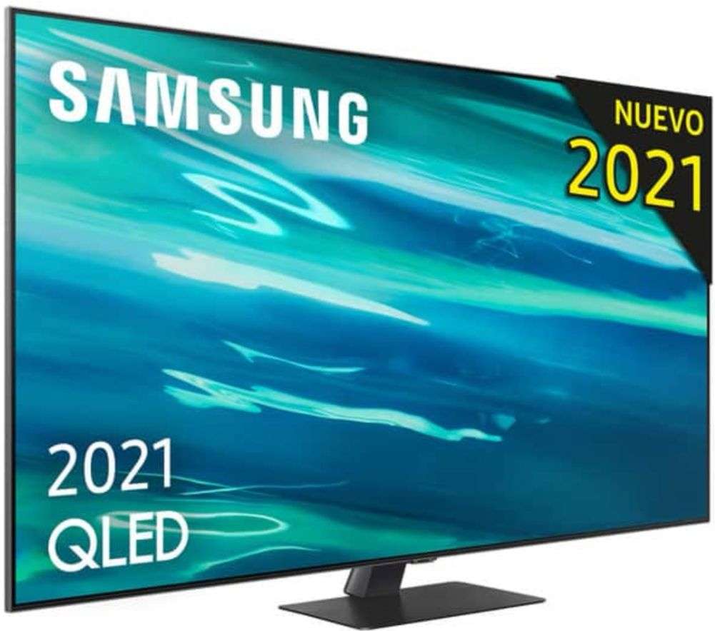 SAMSUNG TV QLED 189cm (75")QE75Q80A con Procesador QLED 4K con Inteligencia Artificial, Smart TV