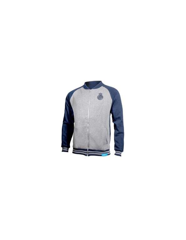 RCD Espanyol - chaqueta gris & navy cremallera