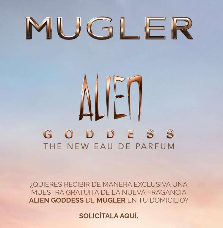 Muestra gratis perfume Alien Goddes de Mugler