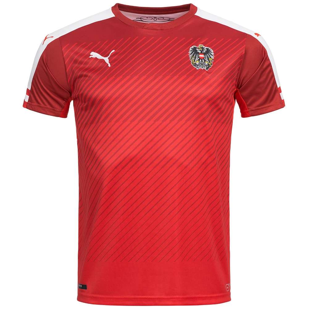 Camiseta de fútbol primera equipación Selección de Austria PUMA Niño tallas de la 140 a la 176