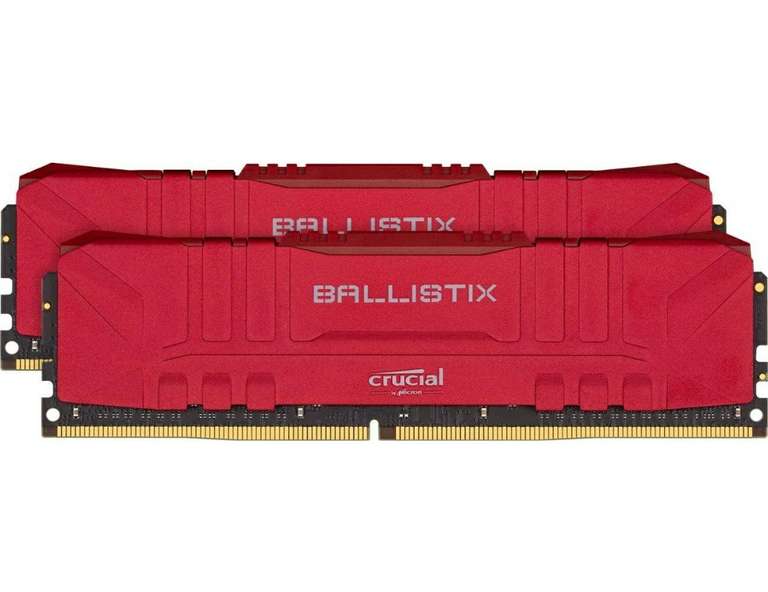 Crucial Ballistix DDR4 3600 MHz CL16, BL2K8G36C16U4R 16GB (8GB x2) Rojo