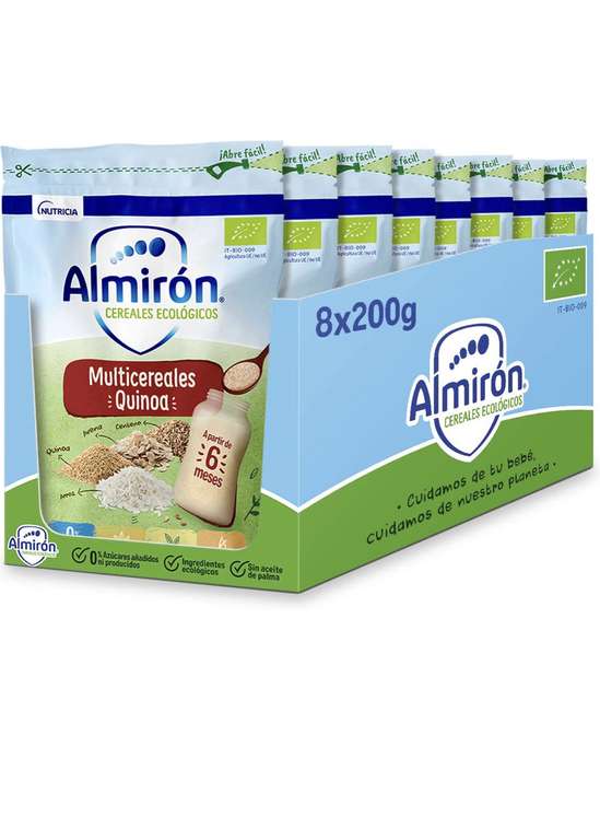 Almirón Cereales Infantiles Quinoa 200g, 8 unidades