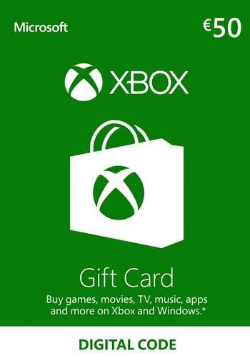 Tarjeta 50€ de saldo para Xbox Live