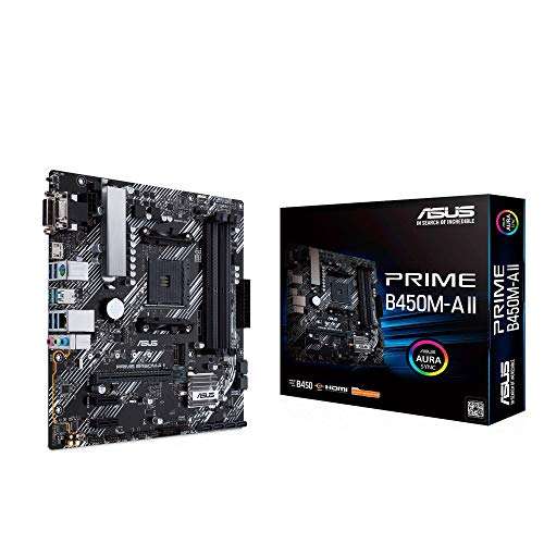 Asus Prime B450M-A II Placa Base gaming Micro-ATX ,AMD AM4
