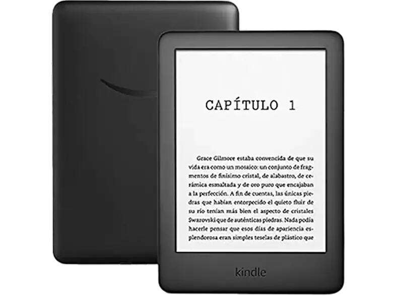 eReader - Amazon Kindle Para eBook, 6" 167 ppp LED, WiFi, Luz integrada regulable, 8 GB, Negro