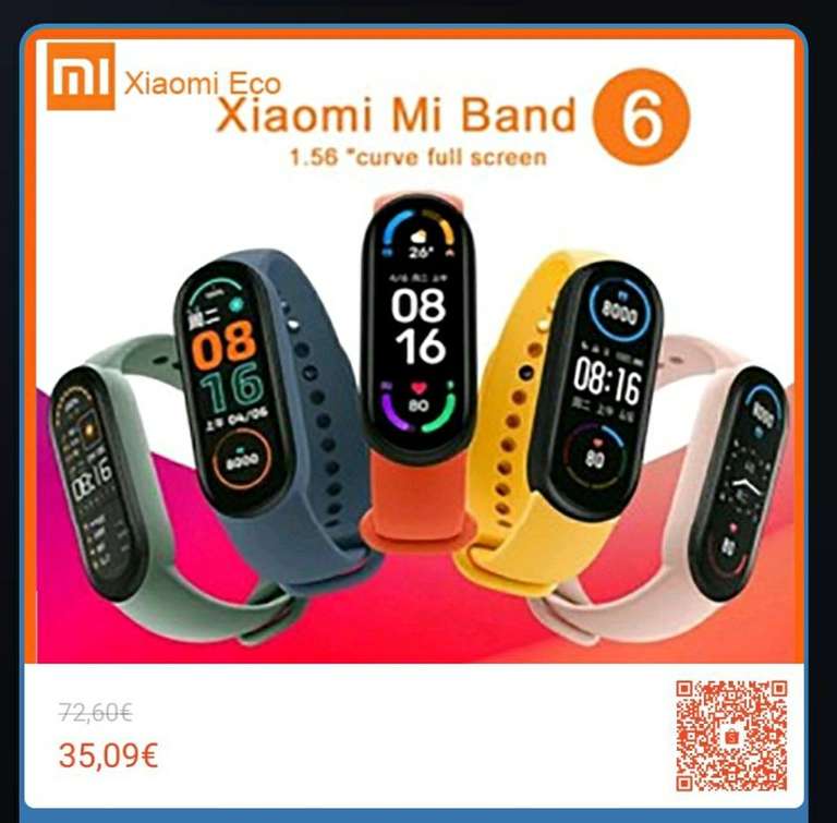 Xiaomi Mi Band 6 (leer descripción)