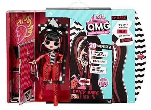 LOL Surprise OMG Serie 4 Muñeca de Moda Spicy Babe, Cautivadora, Glamorosa y a la Moda con vestidos y accesorios