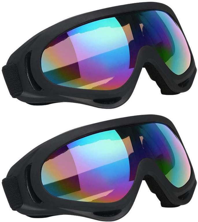 2 unidades Gafas de Nieve a Prueba de Viento UV400
