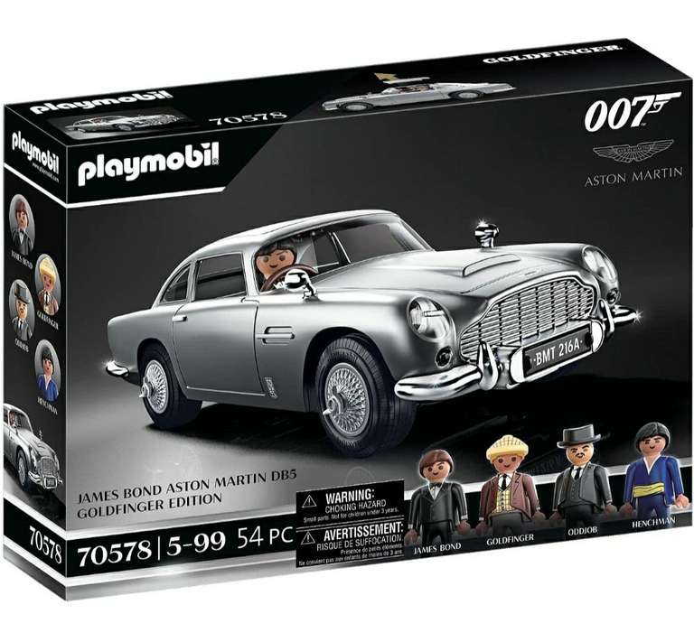 PLAYMOBIL James Bond Aston Martin DB5 - Edición Goldfinger (Envío y descuento incluidos)