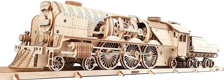 Express Tren de Vapor - Set de Construcción Puzzle 3D Locomotora