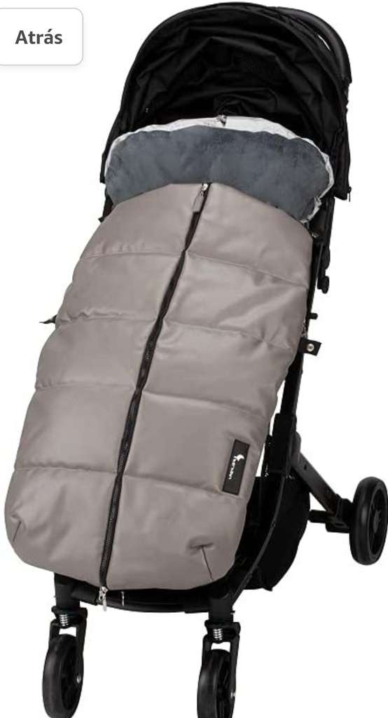 Interbaby Saco Universal para silla de paseo - Modelo: Liso Polipiel gris