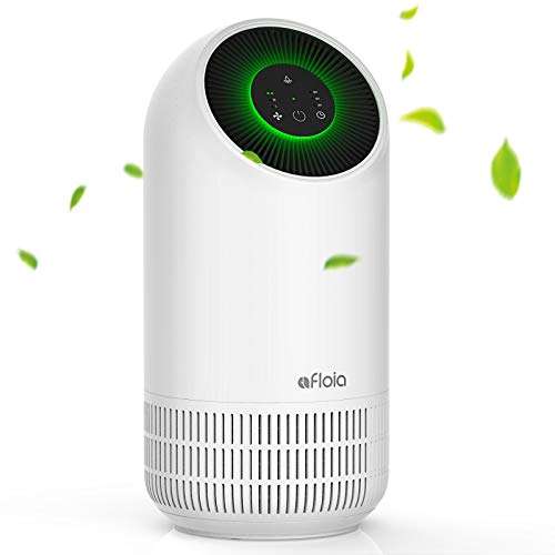 Afloia - Purificador de aire para casa portátil, purificador de aire, filtro Hepa, luz nocturna LED de 2 velocidades, 3 velocidades .