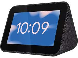 Reloj despertador inteligente - Lenovo Smart Clock, Con Google Assistant, Wi-Fi, Bluetooth, Sonido 6 W, Negro