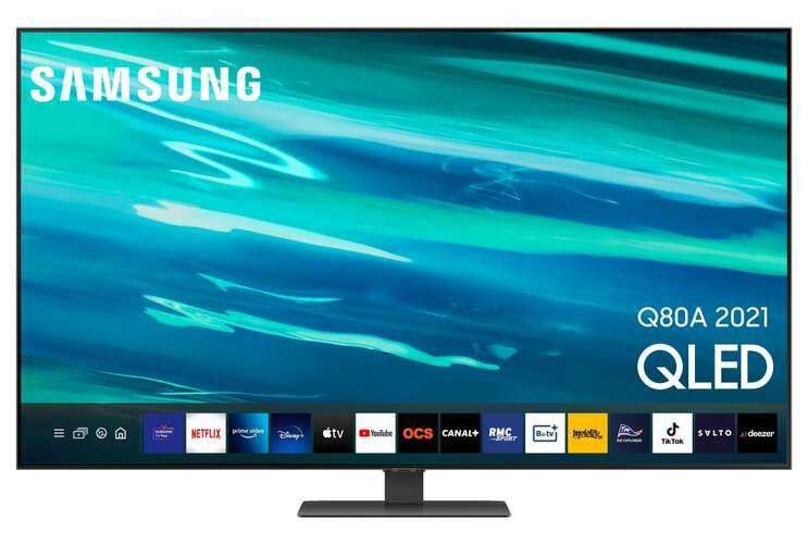 TV QLED Samsung QE55Q80A - 4K, Smart TV IA