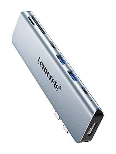 Hub USB C Adaptador MacBook Pro/Air M1, HDMI 4K, 2 USB 3.0, PD100W, SD/TF