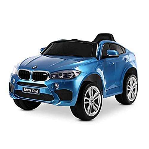 Coche de batería para niños con mando BMW X6 Azul - Mínimo precio