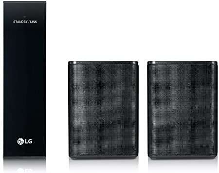 LG SPK8 - Kit de 2 altavoces traseros inalámbricos para barras de sonido, 140W, 2.0 canales, Negro
