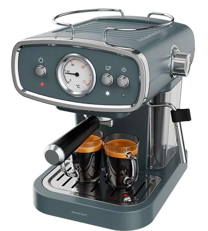 Cafetera expresso Lidl gris 1050 W