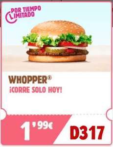 WHOPPER A 1,99€