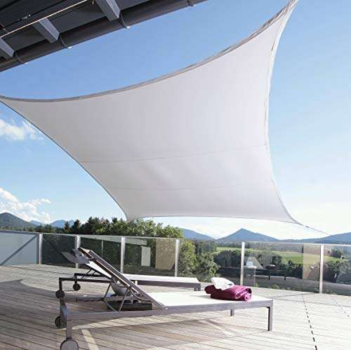 Toldo SunSail Riviera, Cuadrado 3,6 x 3,6 m, protección UV, Impermeable