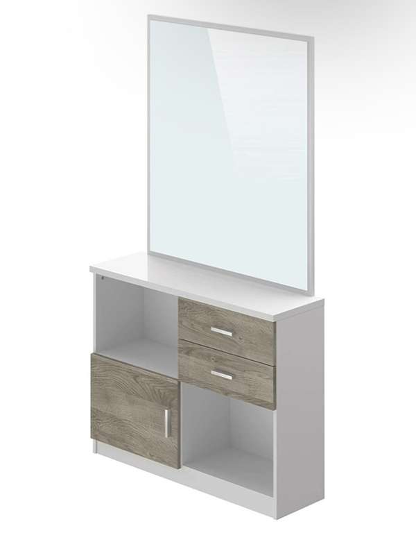 Mueble recibidor con espejo 100x30x177cm