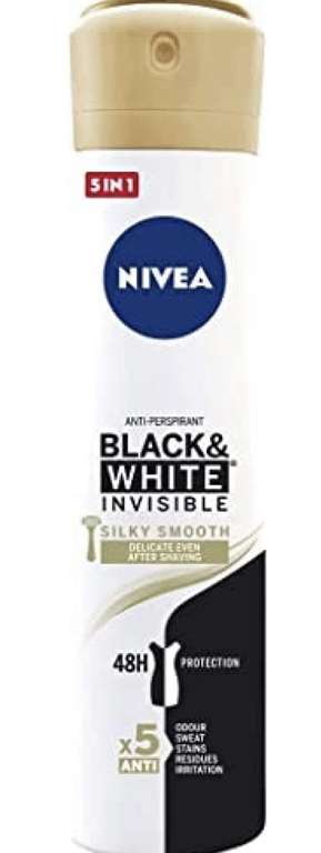 Desodorante 200ml NIVEA Black & White Invisible Silky Smooth Spray