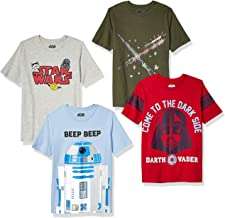 Pack 4 Camisetas Cortas para Niños 5,39€ unidad(Star Wars,Spiderman,Iron Man, Cars)