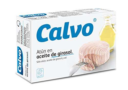 Lata de 111 gramos Atún Calvo en aceite de girasol por sólo 0,74€