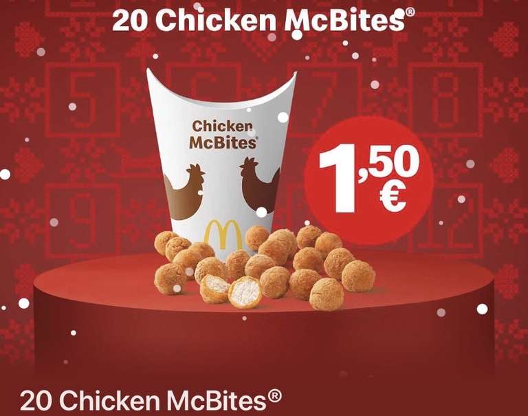 20 chicken McBites
