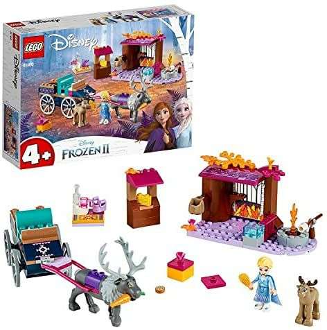 LEGO 41166 Disney Frozen 2, Aventura en Carreta de Elsa con Mini Muñeca de la Princesa y 2 Figuras de Reno, Juguete para Niños