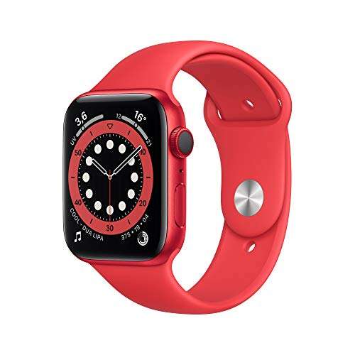 Apple Watch Series 6 GPS y CELLULAR, 44 mm) caja de aluminio con correa deportiva en color rojo