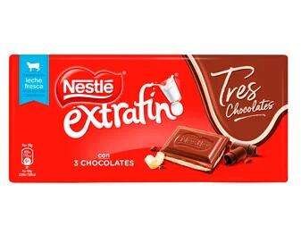 Nestlé extrafino120 g. 3 chocolates (negro, blanco, con leche)