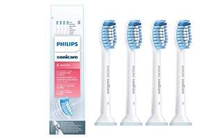 Philips Sonicare HX6054/07 Sensitive - Cabezales para cepillo de dientes eléctrico (4 unidades)