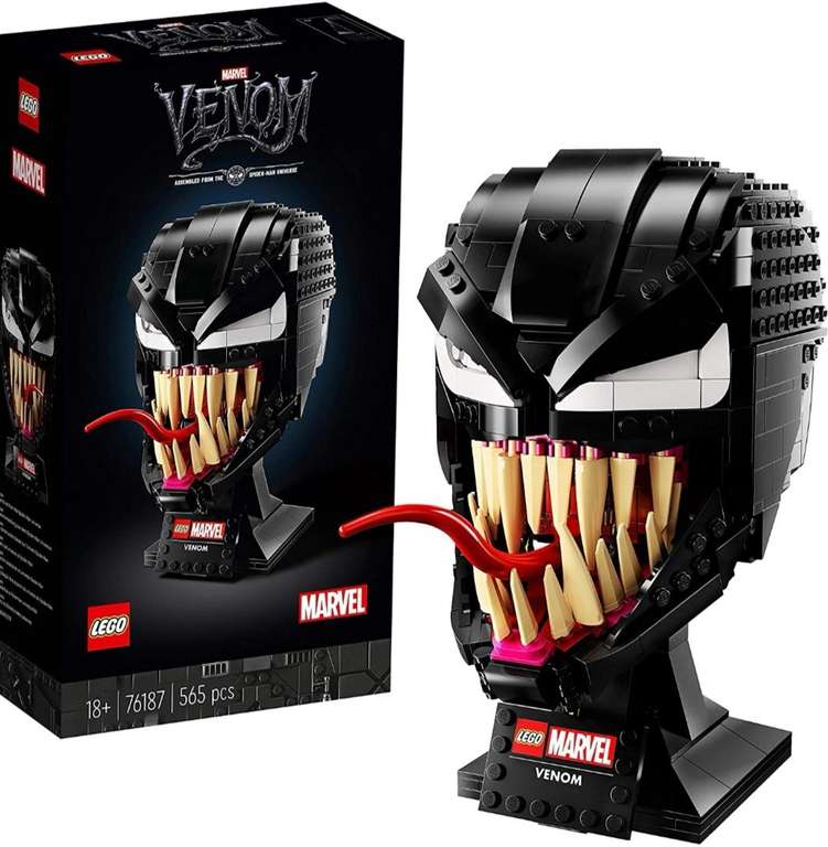 LEGO Marvel Spider-Man Venom Mask. Maqueta para Construir. Set de Superhéroe Coleccionable
