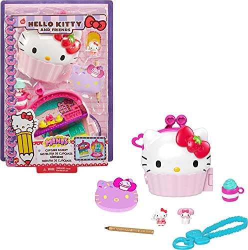 Hello Kitty Cofre con forma de cupcake con muñecos y accesorios de juguete