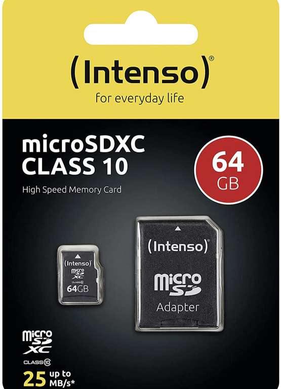 MicroSD XC 64GB Intenso Class10