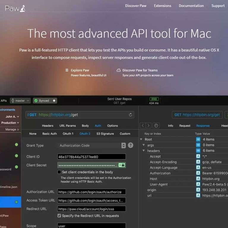 Paw, La herramienta API más avanzada para Mac [3 PC]