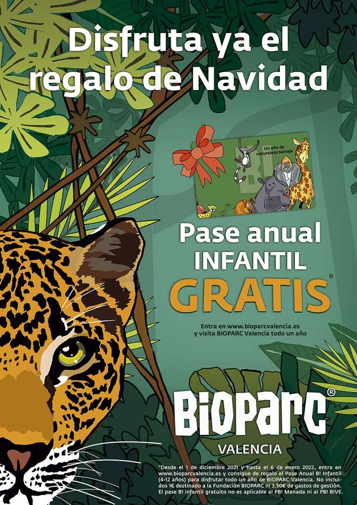 Bioparc Valencia - Pase B! Anual Infantil