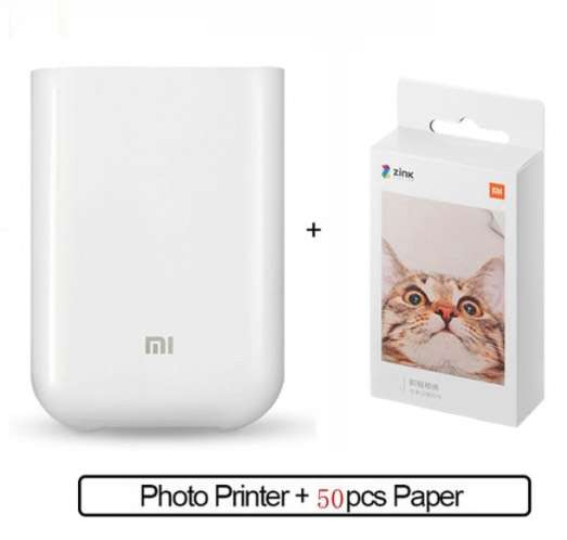 Impresora Xiaomi + 50 hojas de papel para foto,,, ideal para hacer bujos